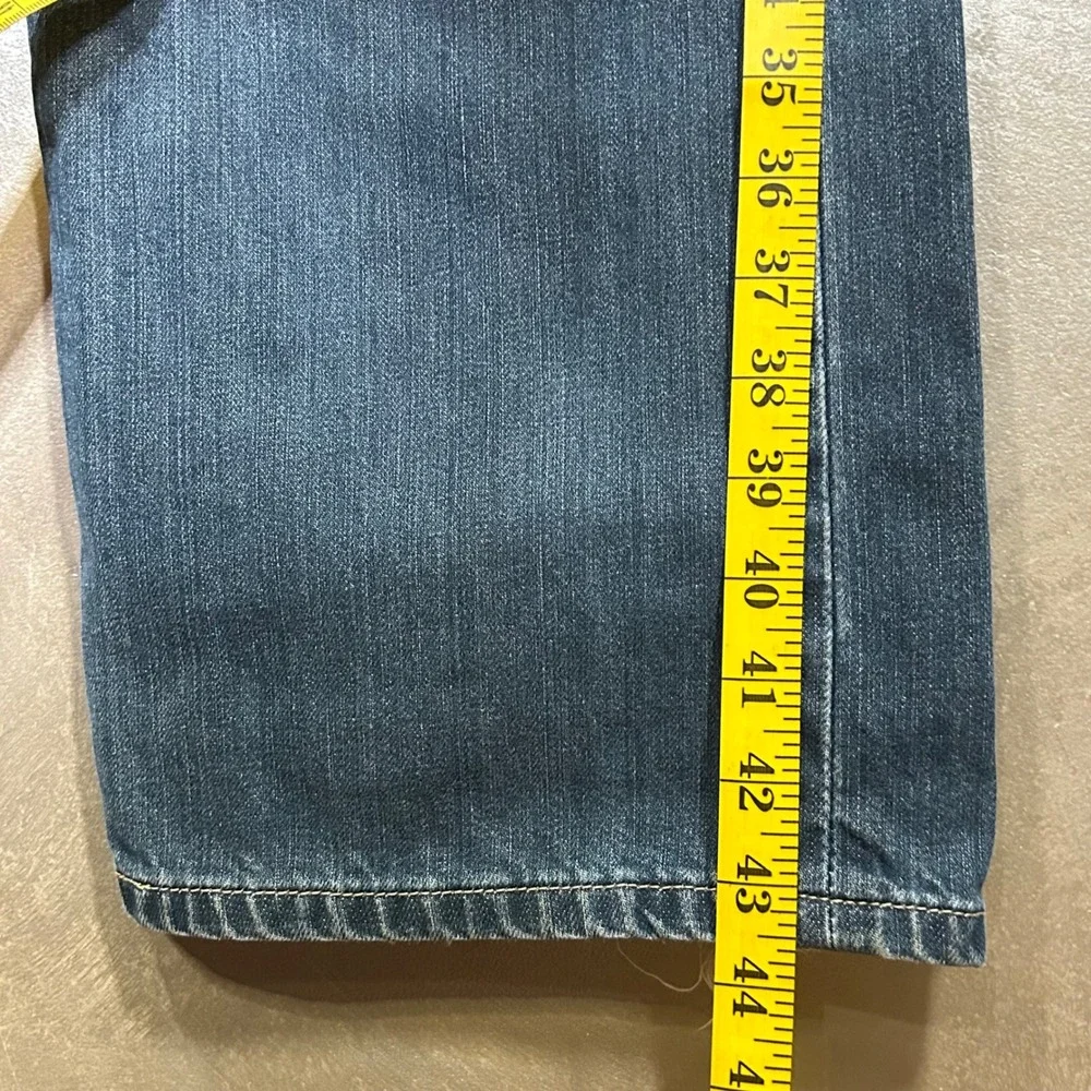 Levis 501 Straight Leg Button Fly Jeans Men's 40x32‎ Denim Blue Distressed Worn